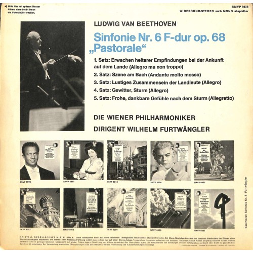 CD + LP Vinyl: Beethoven - Wilhelm Furtwängler, Wiener Philharmoniker – Symphonie Nr. 6 In F-dur Op.68 -1971