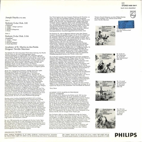 CD-Kopie von Vinyl: Haydn - Academy Of St. Martin-in-the-Fields, Neville Marriner – Haydn Sinfonien - 1977