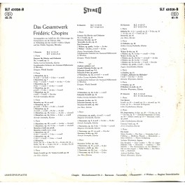 CD-Kopie von Vinyl: Frédéric Chopin – Oeuvres Complètes Kassette II, Platte 1 - 1960 CD-Kopie von Vinyl: Frédéric Chopin – Oeuvres Complètes Kassette II, Platte 1 - 1960