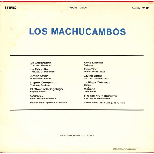 CD-Kopie von Vinyl: Los Machucambos – Los Machucambos