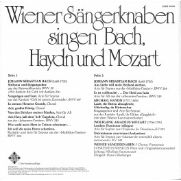 CD-Kopie von Vinyl: Wiener Sängerknaben – singen Bach, Haydn Und Mozart - 1975
