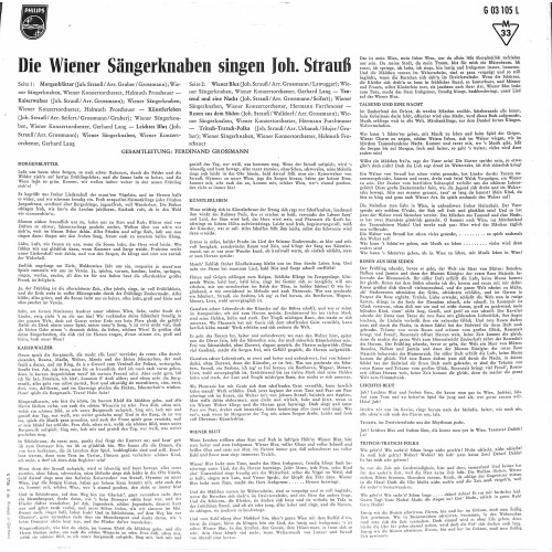 CD-Kopie von Vinyl: Wiener Sängerknaben – Die Wiener Sängerknaben Singen Johann Strauss