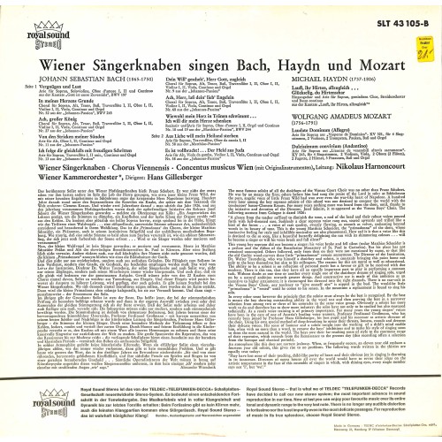 CD-Kopie von Vinyl: Wiener Sängerknaben – singen Bach, Haydn Und Mozart - 1967