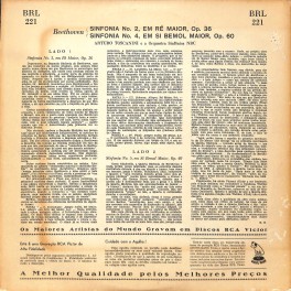 CD-Kopie von Vinyl: Arturo Toscanini Beethoven sinfonias nos. 2 e 4 - RCA Victor CD-Kopie von Vinyl: Arturo Toscanini Beethoven sinfonias nos. 2 e 4 - RCA Victor