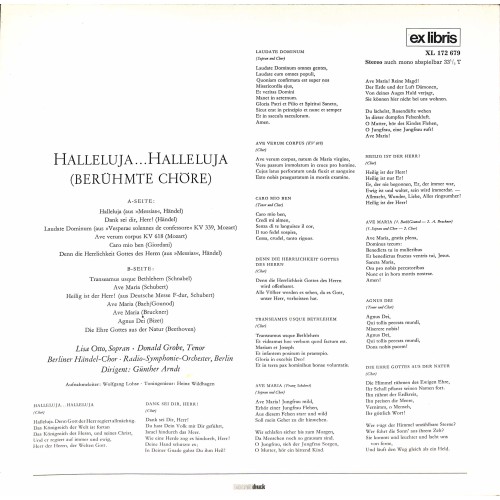 LP + CD: Berliner Händel-Chor, Radio-Symphonie-Orchester Berlin, Günther Arndt – Halleluja - Berühmte Chöre
