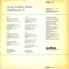 LP + CD: Georg Friedrich Händel, Rudolf Ewerhart, Collegium Aureum – Orgelkonzerte II - 1975