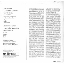 LP + CD: Mozart, Rolla, Hans-Rudolf Stalder, Kölner Kammerorchester, Helmut Müller-Brühl – 1969