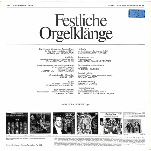 LP + CD: Markus Rauschner – Festliche Orgelklänge