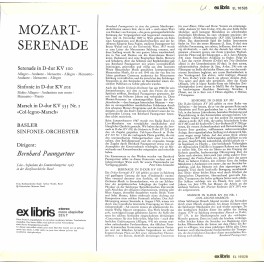 LP + CD: Mozart, Bernhard Paumgartner, Basler Sinfonie-Orchester – Mozart-Serenade - 1970