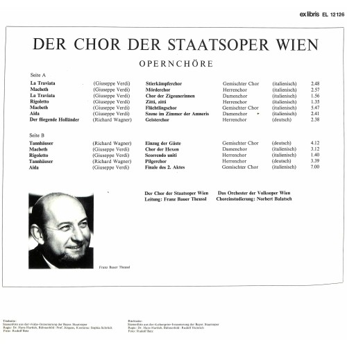 LP + CD: Der Chor Der Staatsoper Wien – Berühmte Opernchöre - 2LPs