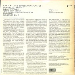 LP + CD: Bartók, Balázs - Kolos Kováts, Sylvia Sass, London Philharmonic Orchestra, Sir Georg Solti – Bluebeard's Castle 1980
