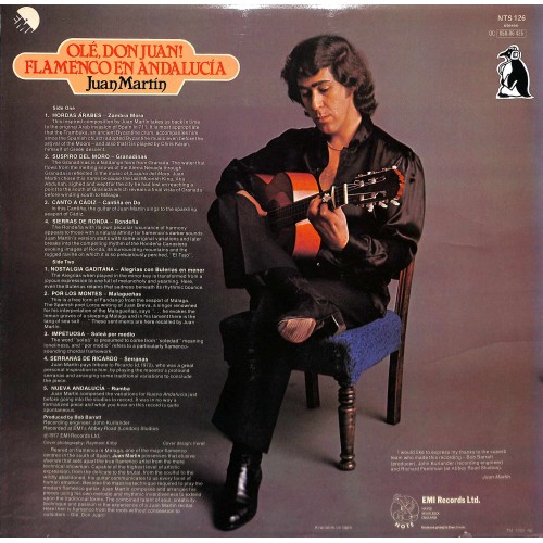 CD + LP: Juan Martin – Ole, Don Juan! Flamenco En Andalucia - 1977