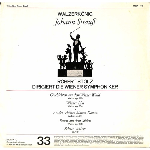 CD-Kopie von Vinyl: Johann Strauss / Die Wiener Symphoniker, Robert Stolz – Walzerkönig