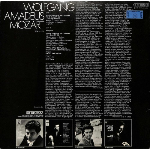 CD + LP: Mozart, The English Chamber Orchestra – Piano Concertos No. 6 In B Flat, K. 238 / No. 26 In D, K. 537 ("Coronation") - 1974