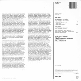 CD-Kopie von Vinyl: Liszt - Sviatoslav Richter, London Symphony Orchestra, Kirill Kondrashin – Piano Concertos Nos.1&2 - 1984