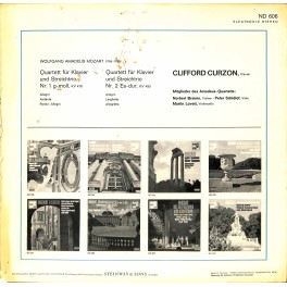 CD-Kopie von Vinyl: Mozart, Clifford Curzon, Mitglieder Des Amadeus-Quartetts – Klavierquartette G-Moll Und Es-Dur