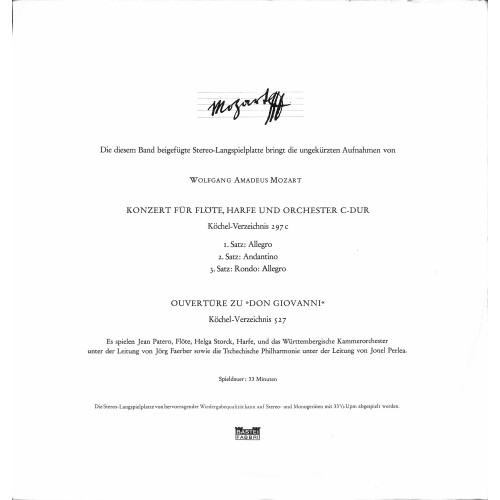 LP + CD: Wolfgang Amadeus Mozart – Wolfgang Amadeus Mozart, 2. Serie In 4 Folgen · Band II - 1967
