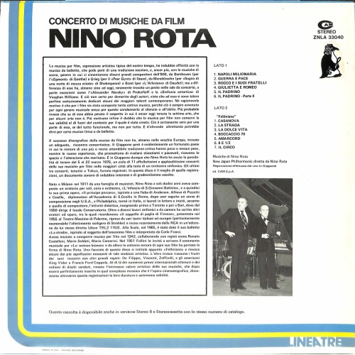 CD-Kopie von Vinyl: Nino Rota – Concerto Di Musiche Da Film - 1977
