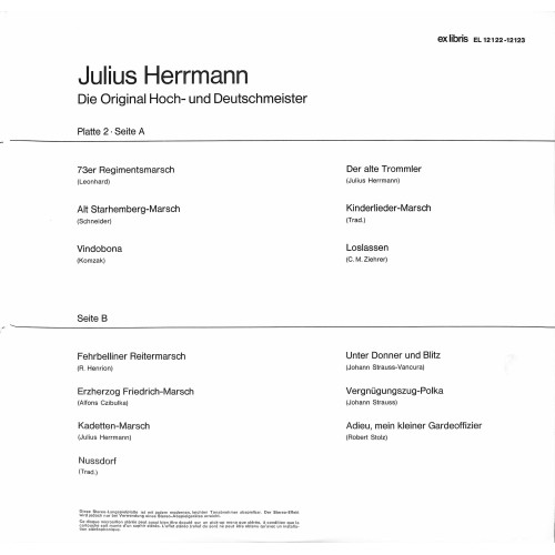 CD + LP: Julius Herrmann – Die Original Hoch- Und Deutschmeister - 2 LPS