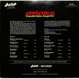 CD-Kopie von Vinyl: Gebrüder Aegerter, Evelyn Schibli – Abwächslig - 1975 CD-Kopie von Vinyl: Gebrüder Aegerter, Evelyn Schibli – Abwächslig - 1975
