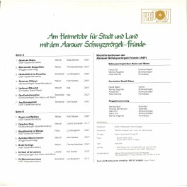 CD Aarauer Schwyzerörgeli-Fründe, SD Heinz und Werni, Formation Ruedi Reber, Roggehuusemusig – Am Heimatobe für Stadt und Land CD Aarauer Schwyzerörgeli-Fründe, SD Heinz und Werni, Formation Ruedi Reber, Roggehuusemusig – Am Heimatobe für Stadt und Land