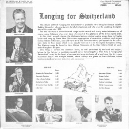 CD-Kopie von Vinyl: Robbie's Alpineers – Longing For Switzerland