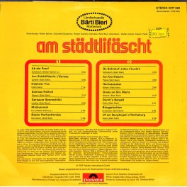 CD-Kopie von Vinyl: Ländlerkapelle Bärti Bieri, Römerswil – Am Städtlifäscht - 1975