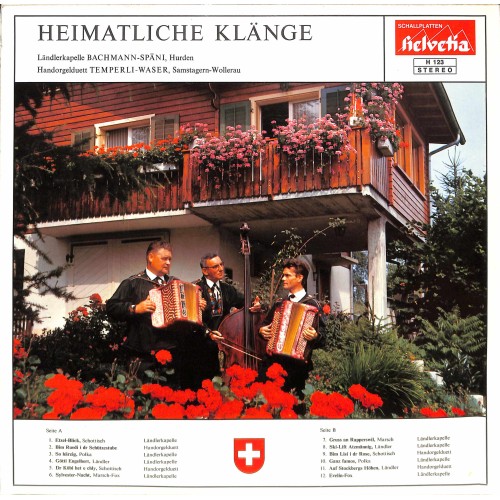 CD-Kopie von Vinyl: LK Bachmann-Späni, Hurden, Handorgelduett Temperli-Waser, Samstagern-Wollerau – Heimatliche Klänge