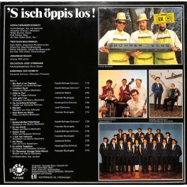 CD Kapelle Berlinger-Schmutz, Fricktaler Muulörgeler, Solojodler Josef Stirnimann, Jodelclub Bülach – 'S Isch öppis Los! CD Kapelle Berlinger-Schmutz, Fricktaler Muulörgeler, Solojodler Josef Stirnimann, Jodelclub Bülach – 'S Isch öppis Los!