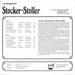 CD-Kopie von Vinyl: Handorgelduett Stocker-Stoller – 13 Jahre Handorgelduett Stocker-Stoller - 1981 