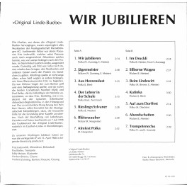 CD-Kopie von Vinyl: Original Linde-Buebe – Wir Jubilieren - 1988 CD-Kopie von Vinyl: Original Linde-Buebe – Wir Jubilieren - 1988
