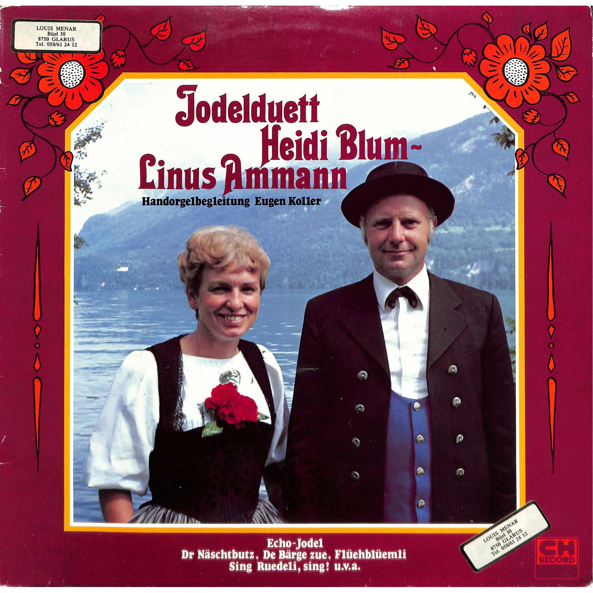 CD-Kopie von Vinyl: Jodelduett Heidi Blum - Linus Ammann - 1982 CD-Kopie von Vinyl: Jodelduett Heidi Blum - Linus Ammann - 1982