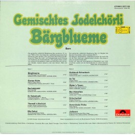 CD-Kopie von Vinyl: Gemischtes Jodelchörli Bärgblueme Bern – Gemischtes Jodelchörli Bärgblueme - 1979 CD-Kopie von Vinyl: Gemischtes Jodelchörli Bärgblueme Bern – Gemischtes Jodelchörli Bärgblueme - 1979