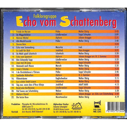 CD Musig für's Gmüet - Echo vom Schattenberg