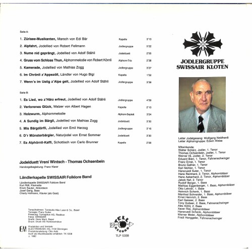 CD Jodlergruppe Swissair Kloten, LK Swissair Folklore Band, JD Vreni Wintsch - Thomas Ochsenbein – 25 Jahre Jodlergruppe - 1982