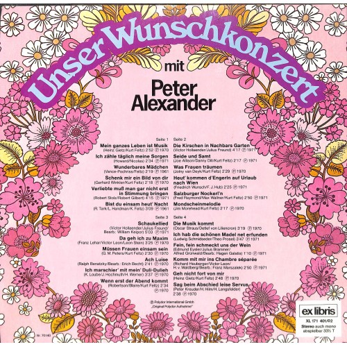 CD + LP: Peter Alexander – Unser Wunschkonzert Mit Peter Alexander - 2LPs