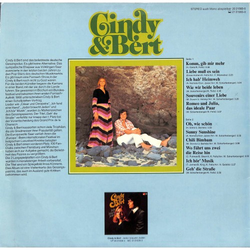 CD + LP: Cindy & Bert – Cindy & Bert - 1972 