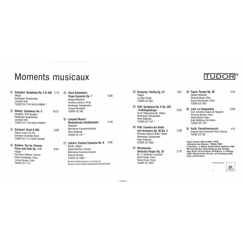 Occ. CD Moments musicaux - TUDOR