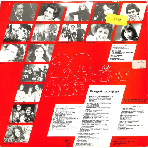 CD + LP: 20 Swiss Hits - 20 Ungekürzte Originale - 1977  