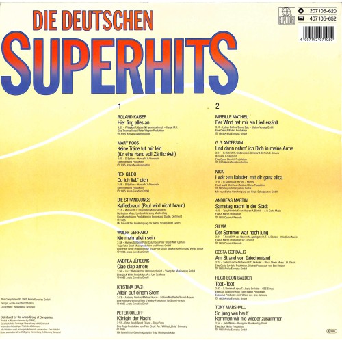 CD + LP: Die Deutschen Superhits - diverse - 1985   