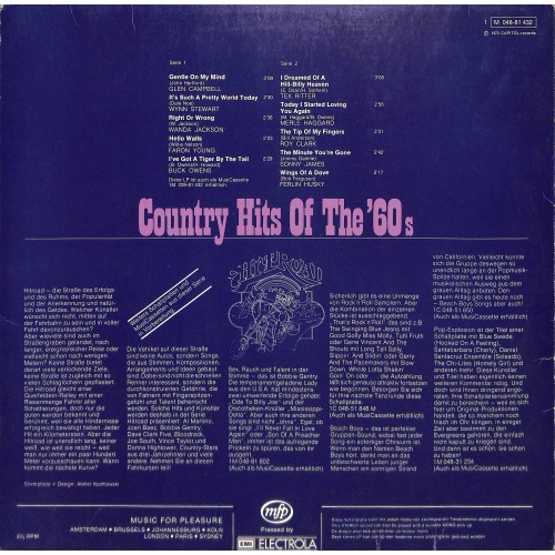 CD + LP: Country Hits Of The '60s - diverse