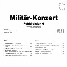 CD-Kopie von Vinyl: Spiel Felddivision 6, Adj Uof Anton Wymann, Tromp Fw Arthur Bopp – Militär-Konzert - 1978 