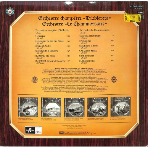 CD-Kopie von Vinyl:  Orchestre Champêtre "Diablerets"*, Orchestre "Le Chammossaire" - 1980