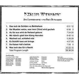 Occ. CD D'Zäller Wiehnacht - Paul Burkhard Kath. Kirche Oberuzwil