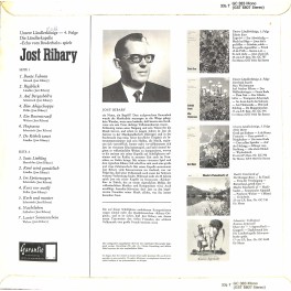 Occ. LP Vinyl: Echo vom Bruderholz spielt Jost Ribary - 1964