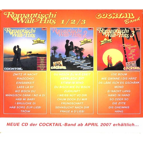 Occ. CD Romantischi Wält-Hits 1,2,3 - Cocktail, 3CD-Box