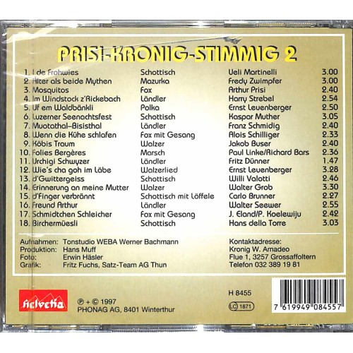 CD-Kopie: Prisi-Kronig-Stimmig Vol. 2 / A. Prisi & A. Kronig