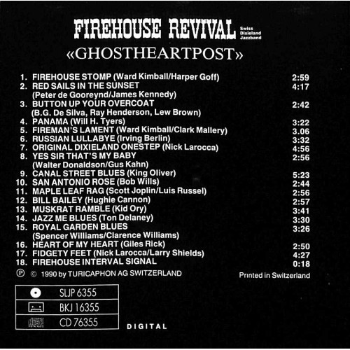 CD Firehouse Revival - Ghostheartpost