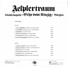 CD-Kopie von Vinyl: Ländlerkapelle Echo vom Kinzig Bürglen - Aelplertraum