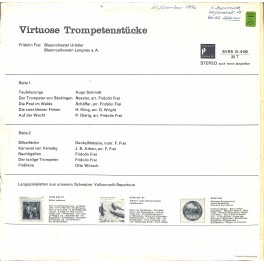 CD-Kopie von Vinyl: Fridolin Frei - Virtuose Trompetenstücke - 1969 CD-Kopie von Vinyl: Fridolin Frei - Virtuose Trompetenstücke - 1969